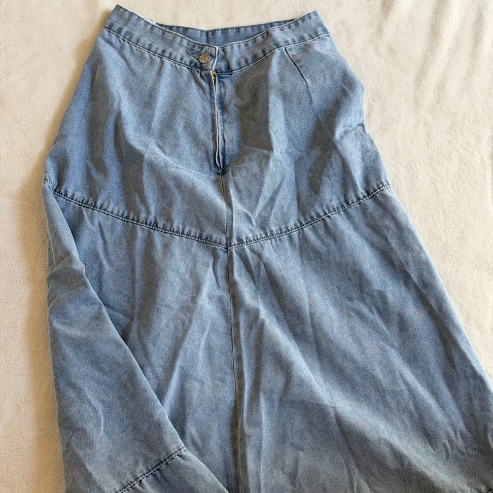 Denim Maxi Skirt - Picture 2 of 4
